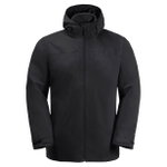 Jack Wolfskin Winterjacke Taubenberg 3in1 (wasser- und winddicht, Fleece-Innenjacke) schwarz Herren